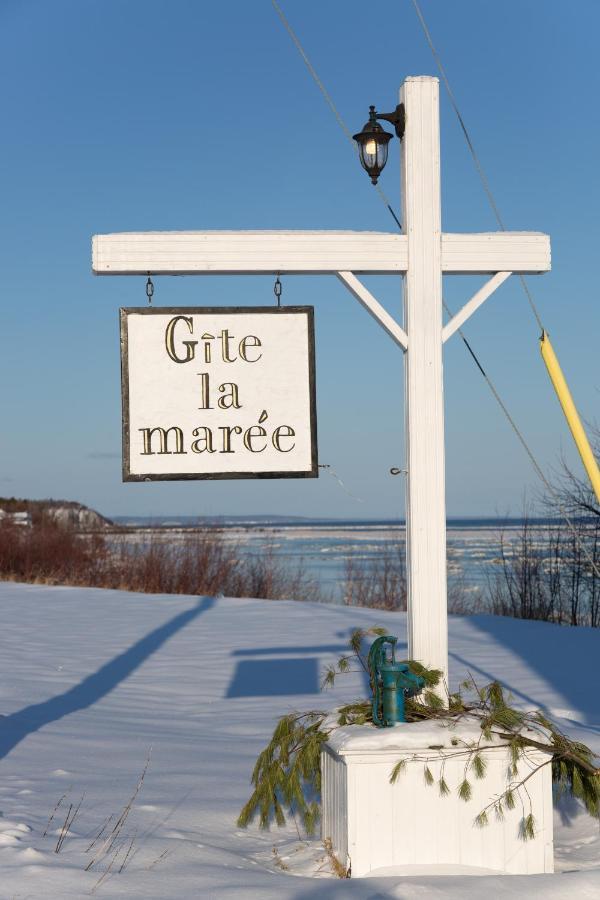 Gite La Maree Portneuf Sur Mer Exterior foto